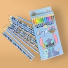 Stitch Fargeblyanter – 12 stk fargerik tegneglede for barn thumbnail