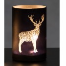 Dekorlykt med LED-lys – Reinsdyrmotiv thumbnail