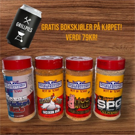 Smakskameratene – 4 krydder for ekte grillglede!