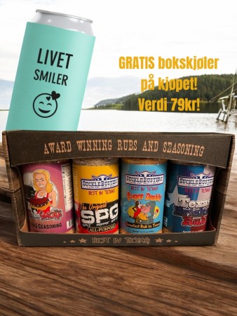 Gavesett med 4 store bokser 