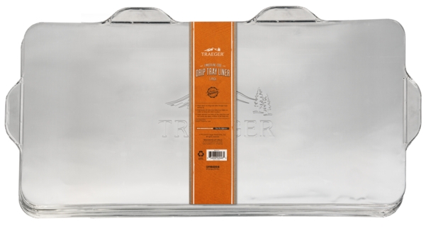 Traeger Drip Tray Liner legges i bunnen på grillen din og samler opp fett og avrenninger fra matlagingen, slik at du kan bruke minimalt med tid på rengjøring etter måltidet.